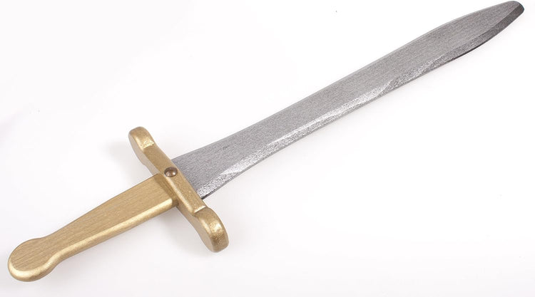 Stabiles Schwertset mit lackiertem Prunkschwert und Schwert-Scheide aus Filz, 48 cm Lang